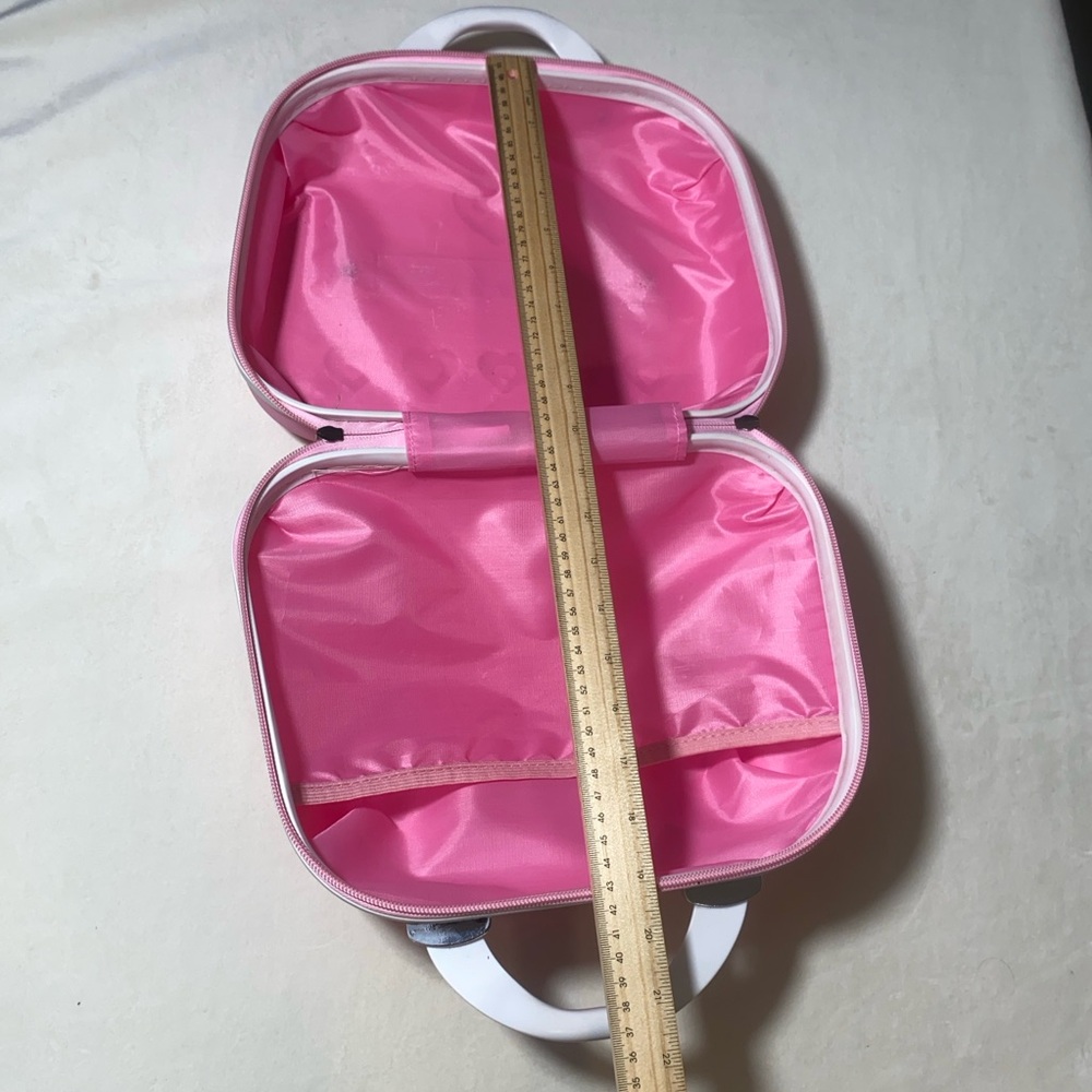 PINK Hello Kitty Travel Cosmetic Case Box Beauty Makeup Case Bag Organizer - Picture 10 of 10